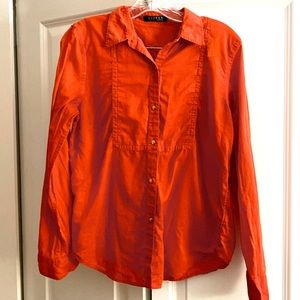 Burnt orange Ralf Lauren blouse